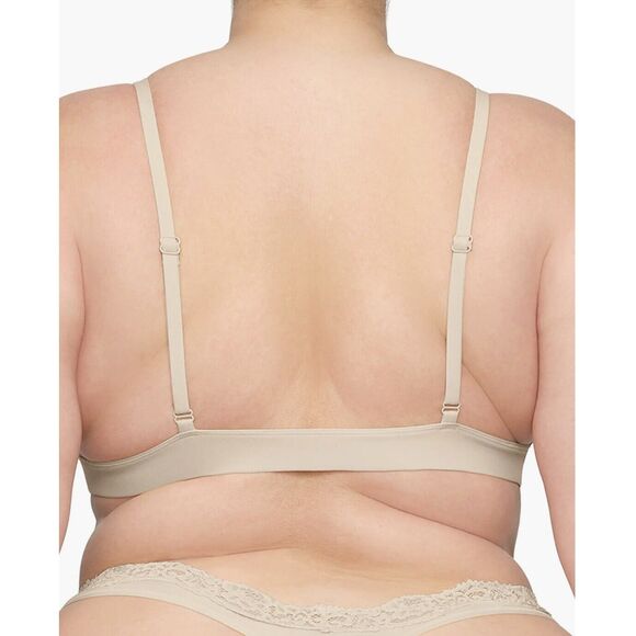 Skims Fits Everybody Lace Triangle Bralette Sand Nwt Size XXS - Picture 2 of 5